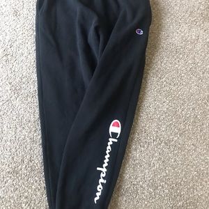 Champion youth Large sweatpants Black